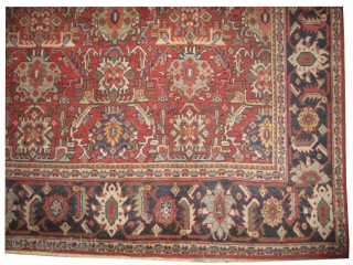 

	

Ziegler-Mahal Persian, knotted circa in 1918 antique, collector's item, 316 x 211 (cm) 10' 4" x 6' 11"  carpet ID: P-5998
The black knots are oxidized, the knots are hand spun wool,  ...