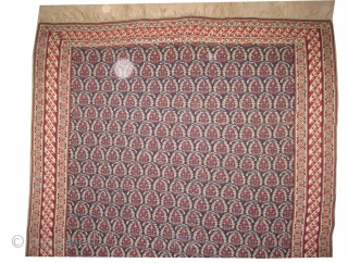 
Senneh kelim Persian circa 1840 antique. Size: 206 x 144 (cm) 6' 9" x 4' 9"  carpet ID: A-193
In perfect condition, indigo background, rare example, all over Mirabotha design, fine woven,  ...