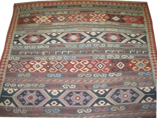 
Shirvan - Palace Caucasian dated three times 1284 = 1867 Antique, collectors item. Size: 400 x 216 (cm) 13' 1" x 7' 1"  carpet ID: LM-11
Designed with animals, certain places are  ...