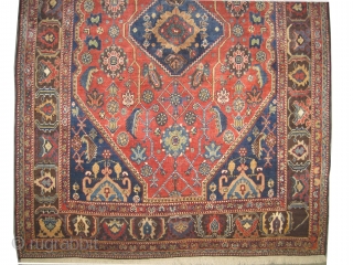 Qashqai Persian knotted circa in 1910 antique, collector's item, 183 x 127 (cm) 6'  x 4' 2"  carpet ID: K-4369
The knots, the warp and the weft threads are hand spun  ...