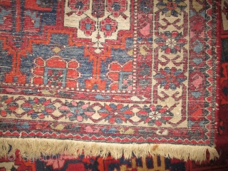 

Baktiar Persian knotted circa in 1935 semi antique, 310 x 222 (cm) 10' 2" x 7' 3" 
 carpet ID: P-5200
The knots are hand spun wool, the black knots are oxidized, the  ...