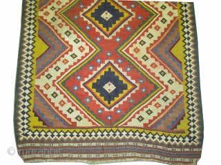  	




Qashqai Kelim Persian, semi antique in good condition, geometric design and in its original shape. Size: 263 x 162 (cm) 8' 7" x 5' 4" CarpetID: A-336     