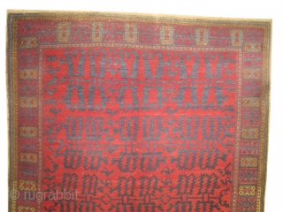 Indian, knotted circa in 1924, semi antique, 208 x 155cm  carpet ID: DD-40
the knots are hand spun wool, allover creative design surrounded with birds, in good condition and fine knotted.  