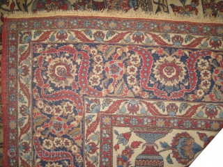 
Isphahan Persian knotted circa in 1918 antique, 320 x 219 (cm) 10' 6" x 7' 2"  carpet ID: P-5281
High pile, the knots are hand spun wool, in perfect condition, vase design,  ...
