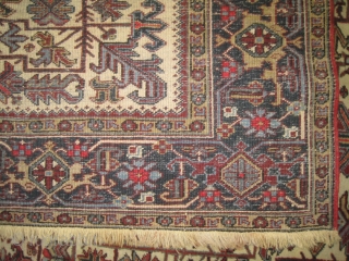 


Heriz Persian knotted circa in 1922  338 x 247 (cm) 11' 1" x 8' 1"  carpet ID: P-3457
The black knots are oxidized, the knots are hand spun wool, all over  ...