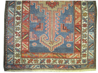 

Farahan Persian, knotted circa 1900, antique, collectors item, 105 x 175 cm, ID: K-3669
Vegetable dyes, the black knots are oxidized, the knots are hand spun wool, the center medallion is soft pistachio,  ...