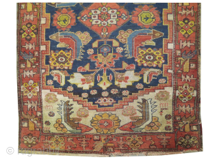 
Farahan Persian, knotted circa 1870, antique, collectors item, 122 x 175 cm, ID: K-5542
The knots, the warp and the weft threads are hand spun wool. Vegetable dyes, the red color is extracted  ...