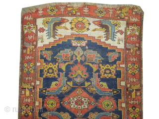 
Farahan Persian, knotted circa 1870, antique, collectors item, 122 x 175 cm, ID: K-5542
The knots, the warp and the weft threads are hand spun wool. Vegetable dyes, the red color is extracted  ...