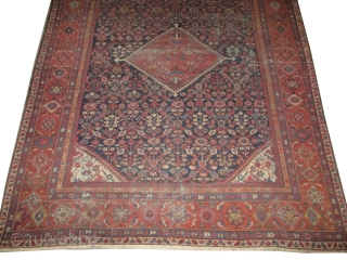 Mahal Persian knotted circa in 1929, 370 x 268 (cm) 12' 2" x 8' 9"  carpet ID: P-3974
The knots are hand spun wool, the black knots are oxidized, the background color  ...
