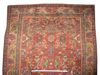 
Ziegler-Mahal Persian knotted circa in 1885 antique, collector's item,  308 x 224 (cm) 10' 1" x 7' 4"  carpet ID: P-6236
The black knots are oxidized, the knots are hand spun  ...