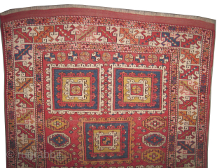 

Bergama Anatolian knotted circa 1875 antique, collectors item, 160 x 206 cm, ID: K-359
The knots, the warp and the weft threads are hand spun wool. The background color is warm rust, the  ...