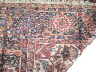 


Serapi Heriz Persian knotted circa in 1895 antique, collector's item, 349 x 247 (cm) 11' 5" x 8' 1"  carpet ID: P-1965
The knots are hand spun wool, the black knots are  ...