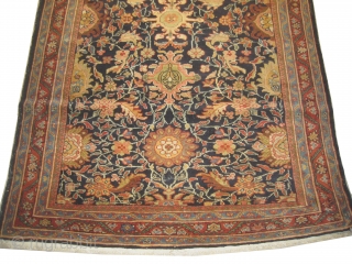 Ziegler Mahal Persian, knotted circa in 1910 antique, collectors item, in good condition, thick pile, silky wool.
Carpet ID: MFM-17, size: 130 x 210 cm.         