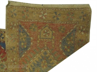 
Heriz Persian, knotted circa in 1890 antique, 72 x 242 cm, carpet ID: HM-5
The knots are hand spun wool, certain places the pile is used, geometric design, in its original shape.  