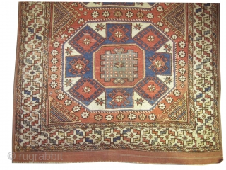 

Bergama Anatolian antique, Collector's item, as size: 186 x 146 (cm) 6' 1" x 4' 9" feet, CarpetID: K-4679.
Vegetable dyes, the black color is oxidized, the knots are hand spun wool, the  ...