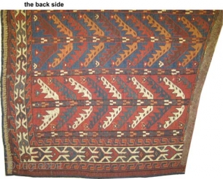  	
Yemouth Osmalduk, antique, 1870. CarpetID: K-1308. Size: 124 x 75 (cm) 4' 1" x 2' 6" feet.
Collector's item. Minor used places, vegetable dyes, the warp and the weft threads are 100%  ...