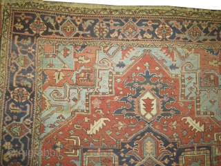 	

Serapi Heriz Persian knotted circa in 1905 antique, Size: 334 x 236 (cm) 10' 11" x 7' 9"  carpet ID: P-2512
Fine knotted in good condition, elegant and in its original shape. 