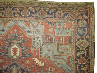 	

Serapi Heriz Persian knotted circa in 1905 antique, Size: 334 x 236 (cm) 10' 11" x 7' 9"  carpet ID: P-2512
Fine knotted in good condition, elegant and in its original shape. 
