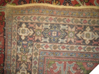 Mahal Persian knotted circa in 1905  antique 390 x 254 (cm) 12' 9" x 8' 4"  carpet ID: P-3941
The knots are hand spun wool, the black knots are oxidized, the  ...