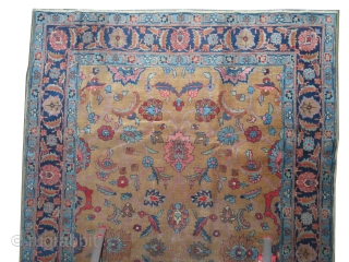 
 	

Tabriz Persian, art deco period, 263 x 178 (cm) 8' 7" x 5' 10" 
 carpet ID: P-6260
The knots are hand spun lamb wool, all over floral design, the background color  ...