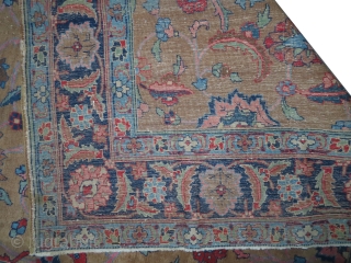 
 	

Tabriz Persian, art deco period, 263 x 178 (cm) 8' 7" x 5' 10" 
 carpet ID: P-6260
The knots are hand spun lamb wool, all over floral design, the background color  ...