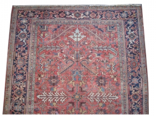 	

Heriz Persian, knotted circa in 1918 antique, 330 x 241 (cm) 10' 10" x 7' 11"  carpet ID: P-2930
The knots are hand spun lamb wool, the black knots are oxidized, the  ...