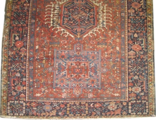 
Karadja Persian, circa 1920. Semi antique, collector's item,Size: 190 x 142 (cm) 6' 3" x 4' 8"  carpet ID: K-3007 
 the knots are hand spun wool, vegetable dyes, the black  ...