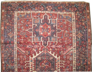 
Karadja Persian, circa 1920. Collector's item, Size: 192 x 133 (cm) 6' 4" x 4' 4" carpet ID: K-3242 
the knots are hand spun wool, the background color is rust/brick, the three  ...