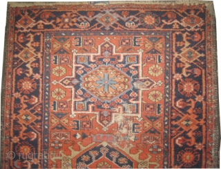 	

Karadja Persian, circa 1912, antique, collector's item, Size: 139 x 92 (cm) 4' 7" x 3' 
 carpet ID: K-3292 
vegetable dyes, the black knots are oxidized, the background color is rust,  ...