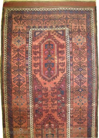 Belutch Persian, circa 1905, antique, collector's item, Size: 136 x 83 (cm) 4' 6" x 2' 9" carpet ID: K-4090 
vegetable dyes, high pile, perfect condition, the black color is oxidized, the  ...