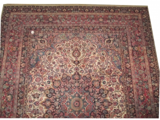 Dorosch Persian dated 1365 = 1945 and signed the name of the weaver, 388 x 300 (cm) 12' 9" x 9' 10"  carpet ID: P-4555
The knots are hand spun wool, the  ...