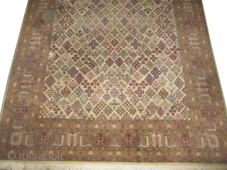 
Balcan carpet, old, 406 x 292 (cm) 13' 4" x 9' 7"  carpet ID: P-5993
Very finely hand knotted, the knots are hand spun Manchester wool, Knotted to order, a single example,  ...