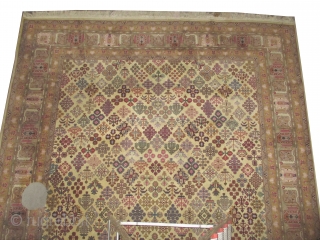 
Balcan carpet, old, 406 x 292 (cm) 13' 4" x 9' 7"  carpet ID: P-5993
Very finely hand knotted, the knots are hand spun Manchester wool, Knotted to order, a single example,  ...