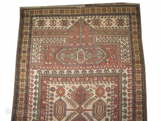 

Karatchoph Kazak Caucasian knotted circa in 1916 antique, collector's item,  236 x 150 (cm) 7' 9" x 4' 11"  carpet ID: V-154
Traditional Karatchoph design with dragons, the black knots are  ...