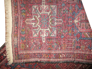Our new website: www.madayancarpets.ch
Karadja Persian, knotted circa 1930 semi-antique, 59 x 168 cm / 1'11" x 5'6" feet, ID: BRDI-29
The knots are hand spun wool, vegetable dyes, rust background, geometric design, in ...