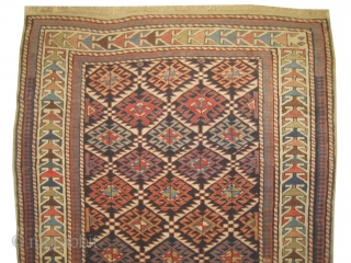 Shirvan prayer Caucasian, knotted circa in 1918, antique, collectors item, 100 x 200 cm, carpet ID: BRDU-2
The knots are hand spun wool, both edges are finished with 3 cm kilim, high pile  ...