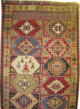 
Balikesir Anatolian circa 1880, antique. Collector's item, Size: 250 x 127 (cm) 8' 2" x 4' 2"  carpet ID: K-2475 
village rug, vegetable dyes, the black colour is oxidized, the warp  ...