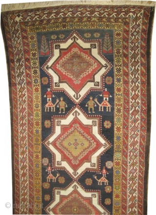 
Baktiar Louri Persian, circa 1890, antique. Collector's item. Size: 287 x 152 (cm) 9' 5" x 5'  carpet ID: K-624 
Vegetable dyes, the black color is oxidized, the knots are hand  ...