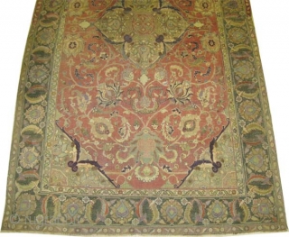 	

Persian, antique. Collector's item, Size: 324 x 185 (cm) 10' 7" x 6' 1"  carpet ID: P-3518 
vegetable dyes, Senneh knots, soft as an handkerchief, high standard quality, acceptable condition.

Private collection.
This  ...