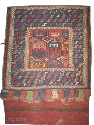 	

Dragon-Zille Khurjin Caucasian knotted circa in 1924 semi-antique, collector's item. 145 x 58 (cm) 4' 9" x 1' 11"  carpet ID: A-1098
Hand spun wool, the back kelim is original, in good  ...