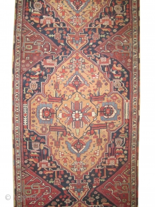 	

Afshar Persian runner, knotted circa in 1880 antique, collector's item. Size: 465 x 115 (cm) 15' 3" x 3' 9"  carpet ID: E-530
High pile, in perfect condition, very rare example, fine  ...