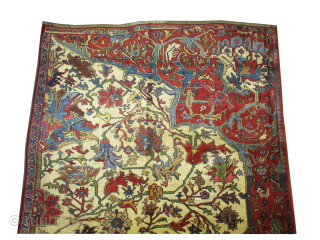 

Bidjar Halvai Persian Knotted circa 1925, Wagire antique, collectors item, 172 x 260 cm, ID: P-442
The black knots are oxidized, the knots are hand spun lamb wool, the warp and the weft  ...