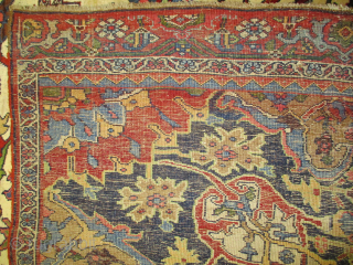 

Bidjar Halvai Persian Knotted circa 1925, Wagire antique, collectors item, 172 x 260 cm, ID: P-442
The black knots are oxidized, the knots are hand spun lamb wool, the warp and the weft  ...