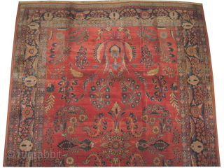 
Mouhajaran Sarouk (American) Persian, knotted circa 1925 antique, 214 x 334 cm, ID: P-4238
Famous Sarouk Mouhajaran, high pile, in perfect condition, finely knotted, the knots are hand spun lamb wool, vegetable dyes,  ...