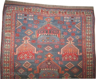 Luri circa 1915 antique, Size: 191 x 121 (cm) 6' 3" x 4'   carpet ID: T-346 
The black color is oxidized, the knots are hand spun wool, the warp and  ...