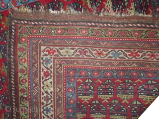 Farahan Persian, knotted circa in 1880, antique, collectors item, 148 x 280 cm, carpet ID: BRDI-19
The knots, the warp and the weft threads are mixed with wool and goat hair, one edge  ...