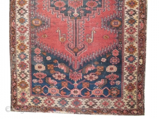 
 	

Farahan Persian knotted circa in 1905, antique, collector's item, 190 x 106 (cm) 6' 3" x 3' 6"  carpet ID: K-5706
The black color is oxidized, the knots are hand spun  ...