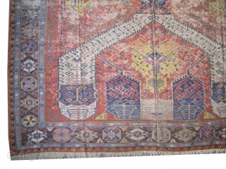 

Dragon Soumak Caucasian woven circa 1910 antique, Collectors item, 340 x 267 cm,  ID: A-826
All over dragon design, woven with hand spun 100% wool and Soumak technique, poor condition, in its  ...