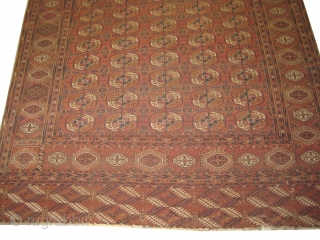 Tekke Boukhara Turkmen circa 1910 antique, collector's item, Size: 335 x 228 (cm) 11'  x 7' 6"  carpet ID: RSZ-5
vegetable dyes, the black color is oxidized, the knots are hand  ...