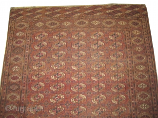 Tekke Boukhara Turkmen circa 1910 antique, collector's item, Size: 335 x 228 (cm) 11'  x 7' 6"  carpet ID: RSZ-5
vegetable dyes, the black color is oxidized, the knots are hand  ...